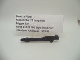 21A26 Beretta Pistol Model 21A .22 Long Rifle Trigger Bar Used Part