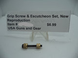 SWG3 Grip Screw & Escutcheon Set, New Reproduction, Gun Repair Parts