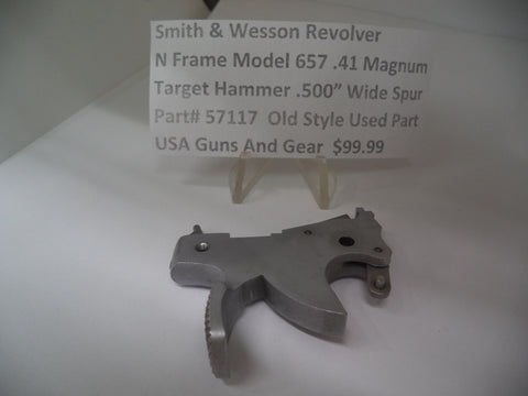 57117 Smith & Wesson N Frame Model 657 Target Hammer .500" Wide Spur .41 Mag