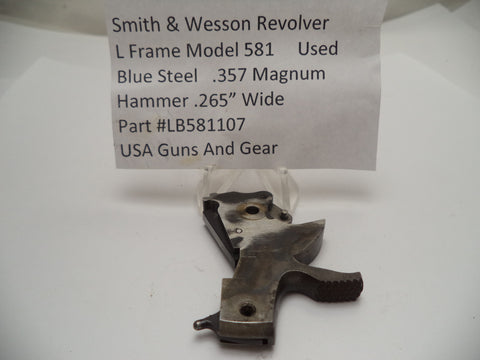 LB581107 Smith & Wesson L Frame Model 581 .265" Hammer Used .357 Magnum
