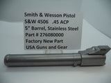 276080000 Smith & Wesson Pistol Model 4506 Barrel 5" .45 ACP