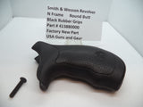 413880000 S&W Revolver N Frame Black Rubber Grips Round Butt