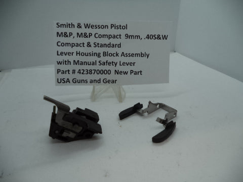 423870000 S&W M&P Standard & Compact Lever Housing Block w/Manual Safety 9mm, .40S&W