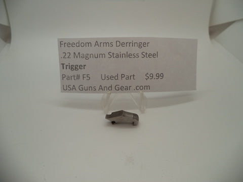 F5 Freedom Arms Derringer Used Stainless Steel Trigger .22 Magnum