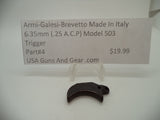 4 Armi-Galesi-Brevetto Model 503 Trigger 6.35mm (.25 ACP)