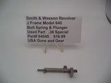 64045 Smith & Wesson J Frame Model 640 Used Bolt Spring & Plunger .38 Special