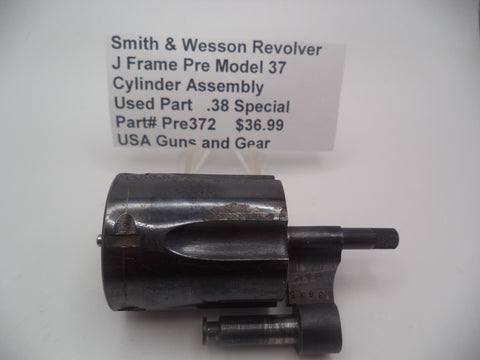 Pre372  Smith & Wesson Revolver J Frame Pre Model 37 Cylinder Assembly Used