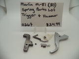 0267 Marlin M-81 (80) Trigger Hammer and Springs Parts Lot