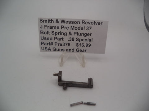 Pre376 Smith & Wesson Revolver J Frame Pre Model 37 Bolt Spring & Plunger Used