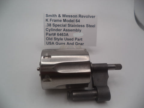 6463A Smith & Wesson K Frame Model 64 Used Cylinder Assembly New Stle