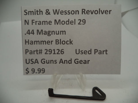 29126 Smith & Wesson N Frame Model 29 Revolver Hammer Block .44 Mag Used Part