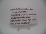 GP21 Smith & Wesson Revolver J Frame Rubber Pistol Grip Round Butt Used