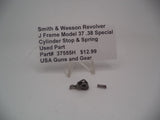 37555H Smith & Wesson  J Frame Models 37 Cylinder Stop & Spring Used