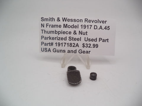 1917182A Smith & Wesson Revolver N Frame Model 1917 Thumbpiece & Nut D.A.45 Used