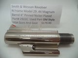 2922C Smith & Wesson N Frame Model 29 Barrel 4" Pinned .44 Mag Nickel Used