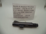 Smith & Wesson J Frame Pre-Model 34 Used 3 1/2" Pinned Barrel .22 Long Rifle P3420
