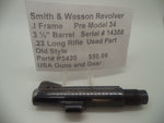 Smith & Wesson J Frame Pre-Model 34 Used 3 1/2" Pinned Barrel .22 Long Rifle P3420