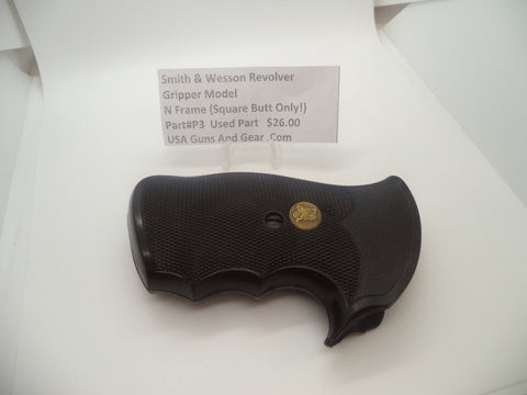 P3 Pachmayr Rubber Grips for Smith & Wesson N Frame Square Butt Used