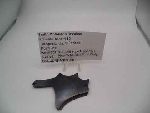 10152D Smith and Wesson Revolver K Frame Model 10 .38 Special ctg. Side Plate Blue Steel