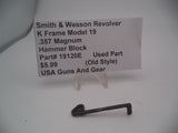 Smith and Wesson K Frame Model 19 Used Hammer Block .357 Magnum 19120E