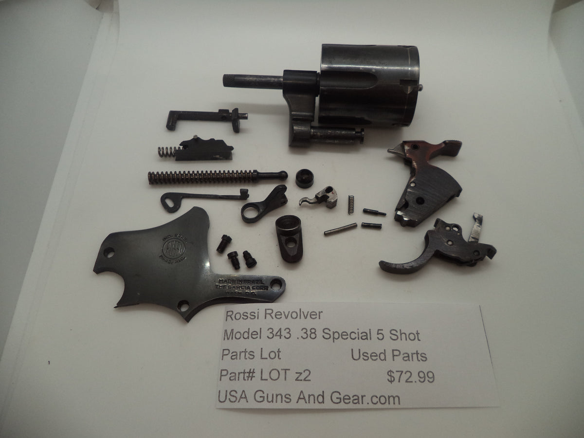 Rossi Revolver Model 343 Used 5 Shot .38 Special Parts Lot – USA Guns And  Gear-Your Favorite Gun Parts Store