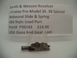 P36143 Smith & Wesson J Frame Model Pre 36 Rebound Slide & Spring .38 Special
