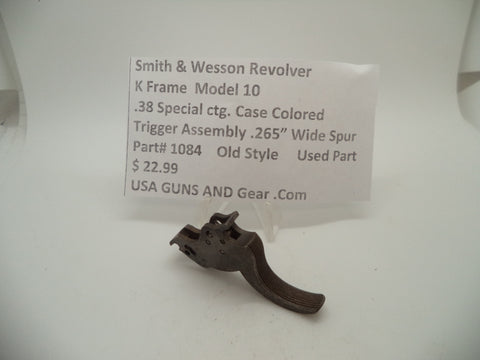 1084 Smith & Wesson K Frame Model 10 Used .265" Wide Trigger .38 Special