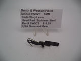 SW9C3 Smith & Wesson Pistol Model SW9VE 9 MM Slide Stop Lever Used Part