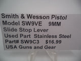 SW9C3 Smith & Wesson Pistol Model SW9VE 9 MM Slide Stop Lever Used Part