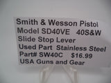 SW40C Smith & Wesson Model SW40VE Slide Stop Lever Assembly Used Part