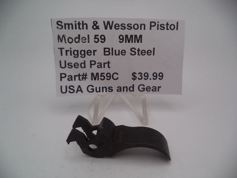 M59C Smith & Wesson Model 59 9MM Trigger Blue Steel Used Parts