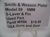 M59N Smith & Wesson Model 59 9MM S-Lever & Pin Used Parts