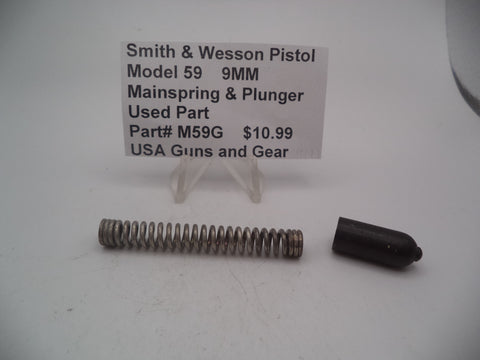M59G Smith & Wesson Model 59 9MM Mainspring & Plunger Used Parts
