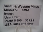 M59S Smith & Wesson Model 59 9MM Back Insert Used Parts