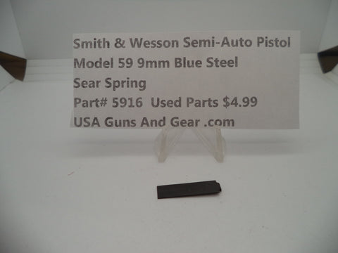 5916 Smith & Wesson Pistol Model 59 9MM Sear Spring Used Parts