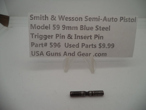 596 Smith & Wesson Pistol Model 59 9 MM Trigger Pin/Insert Pin Used Parts