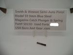 5915D Smith & Wesson Model 59 9 MM Magazine Catch Plunger & Spring Used Parts