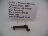 190504 Smith & Wesson K Frame Model 1905 4th Change Bolt Assembly .38 Special Used