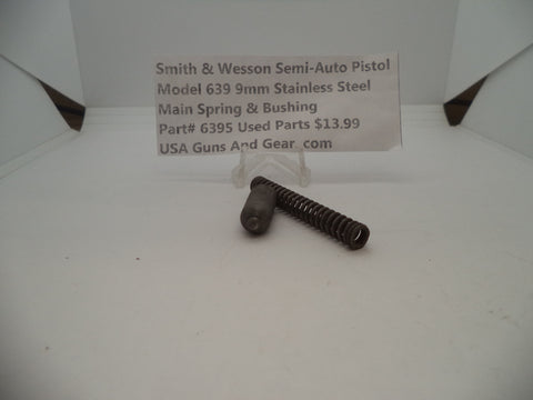 6395 Smith & Wesson Model 639 9 MM Main Spring & Bushing Stainless Steel Used Parts