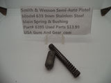 6395 Smith & Wesson Model 639 9 MM Main Spring & Bushing Stainless Steel Used Parts