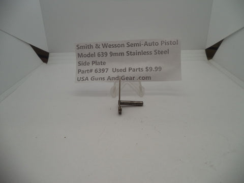 6397 Smith & Wesson Model 639 9 MM Side Plate Stainless Steel Used Parts