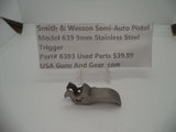6393 Smith & Wesson Model 639 9 MM Trigger Stainless Steel Used Parts