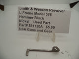 581120A Smith & Wesson L Frame Model 586 Hammer Block Nickel Used Part
