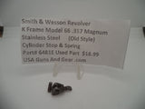 6481E Smith & Wesson K Frame Revolver Model 66 Cylinder Stop & Spring Used