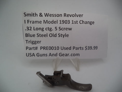 PRE0010 Smith & Wesson I Frame Model 1903 1st Change .Blue Steel Trigger 32 Caliber Used