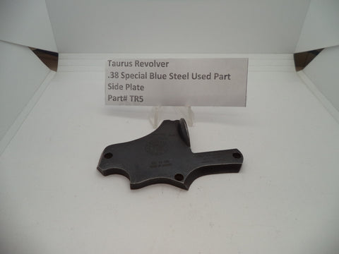 TR5 Taurus Revolver .38 Special Side Plate Blue Steel Used Part