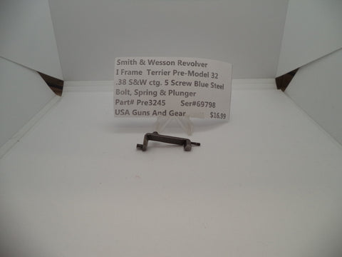 Pre3245 Smith & Wesson I Frame Terrier Pre-Model 32 .38 S&W Bolt, Spring & Plunger
