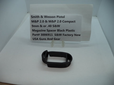 3006911 S&W Pistol M&P Compact 2.0  9mm & .40 S&W Magazine Spacer