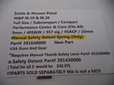 391640000 Smith & Wesson Pistol M&P Series Safety Detent Spring