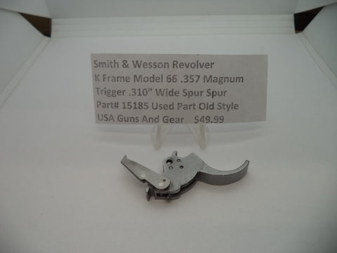 15185 Smith & Wesson K Frame Model 66 .357 Magnum Trigger .310" Used Part